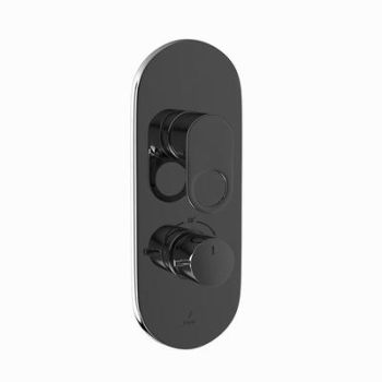 Jaquar Ornamix Prime Aquamax Thermostatic Shower Mixer  With 3Way Diverter Black Chrome