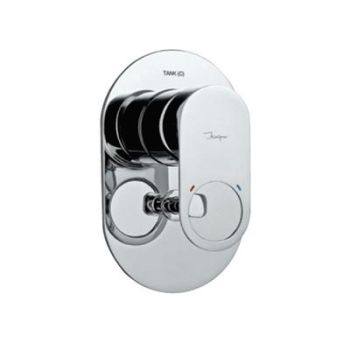 Jaquar Ornamix Prime Single Lever 3-Inlet Divertor Exposed Parts Kit Consisting Of Operating Lever, Wall Flange & Button Only Chrome
