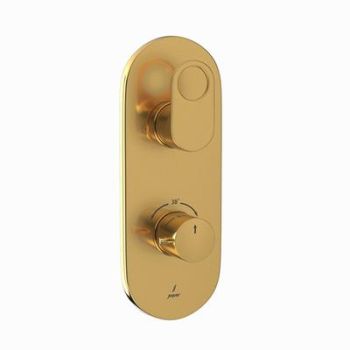 Jaquar Ornamix Prime Aquamax Thermostatic Shower Mixer With 2Way Diverter Full Gold