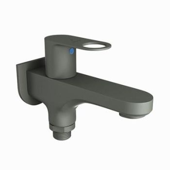 Jaquar Ornamix Prime 2 Way Bib Cock With Wall Flange Graphite