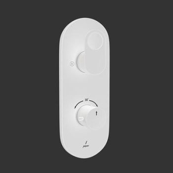 Jaquar Ornamix Prime Aquamax Thermostatic Shower Mixer With 2Way Diverter White Matt