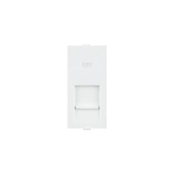 Roma White Only Frame For Cat 5 with Shutter