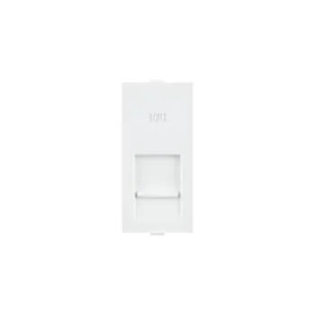 Roma White Only Frame For Cat 5 with Shutter