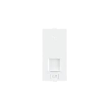 Roma White ,RJ 11, Telephone Jack Single With Shutter