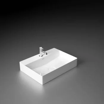 Ruhe Crux Table Top Wash Basin White 20 x 17 x 5 Inches