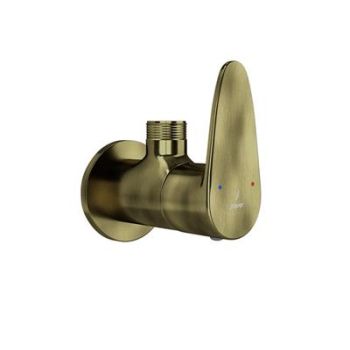Jaquar Vignette Prime Angular Stop Cock With Wall Flange Antique Bronze