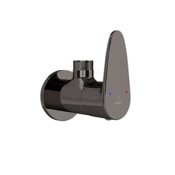 Jaquar Vignette Prime Angular Stop Cock With Wall Flange Black Chrome