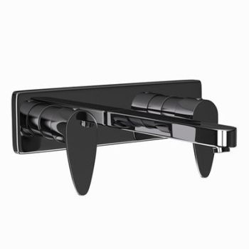 Jaquar Vignette Prime Two Concealed Stop Cocks With Basin Spout (Composite One Piece Body) Black Chrome