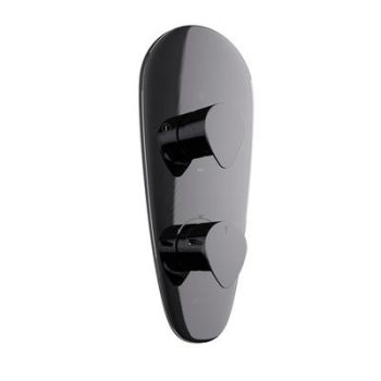Jaquar Vignette Prime Thermostatic Shower Mixer With 3Way Diverter Black Chrome