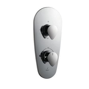 Jaquar Vignette Prime Aquamax Exposed Part Kit Of Thermostatic Shower Mixer With 3-Way Diverter Chrome