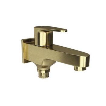 Jaquar Vignette Prime 2 Way Bib Cock With Wall Flange Gold Dust