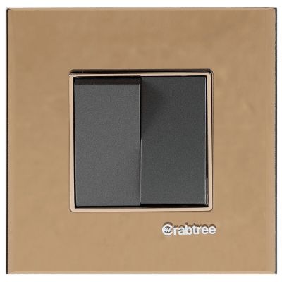 Crabtree Signia Grande Copper Mirror Glass Outer Plate