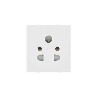 Roma White, 10A, Multi Socket for Cell Phone Pin or 2Pin & 3 Pin