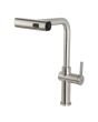 Ruhe Arrow Triple Flow Pull-Out Kitchen Mixer Faucet Brushed Nickel