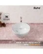 Ruhe Blaze Table Top Wash Basin White