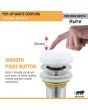 Ruhe White Ceramic Pop-up Waste Coupling 5 Inches