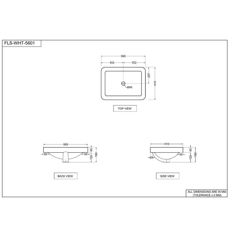 Jaquar Florentine Counter Top Basin (FLSWHT5601) Wholesale Price