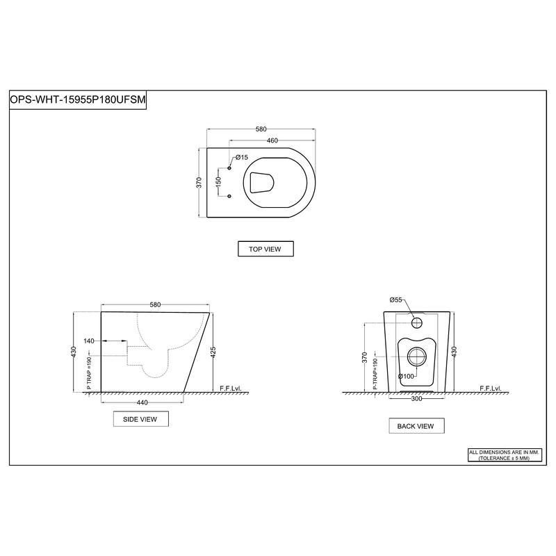 jaquar wall mounted ewc